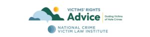 Victims' Rights Advice logo combined with National Crime Victim Law Institute logo